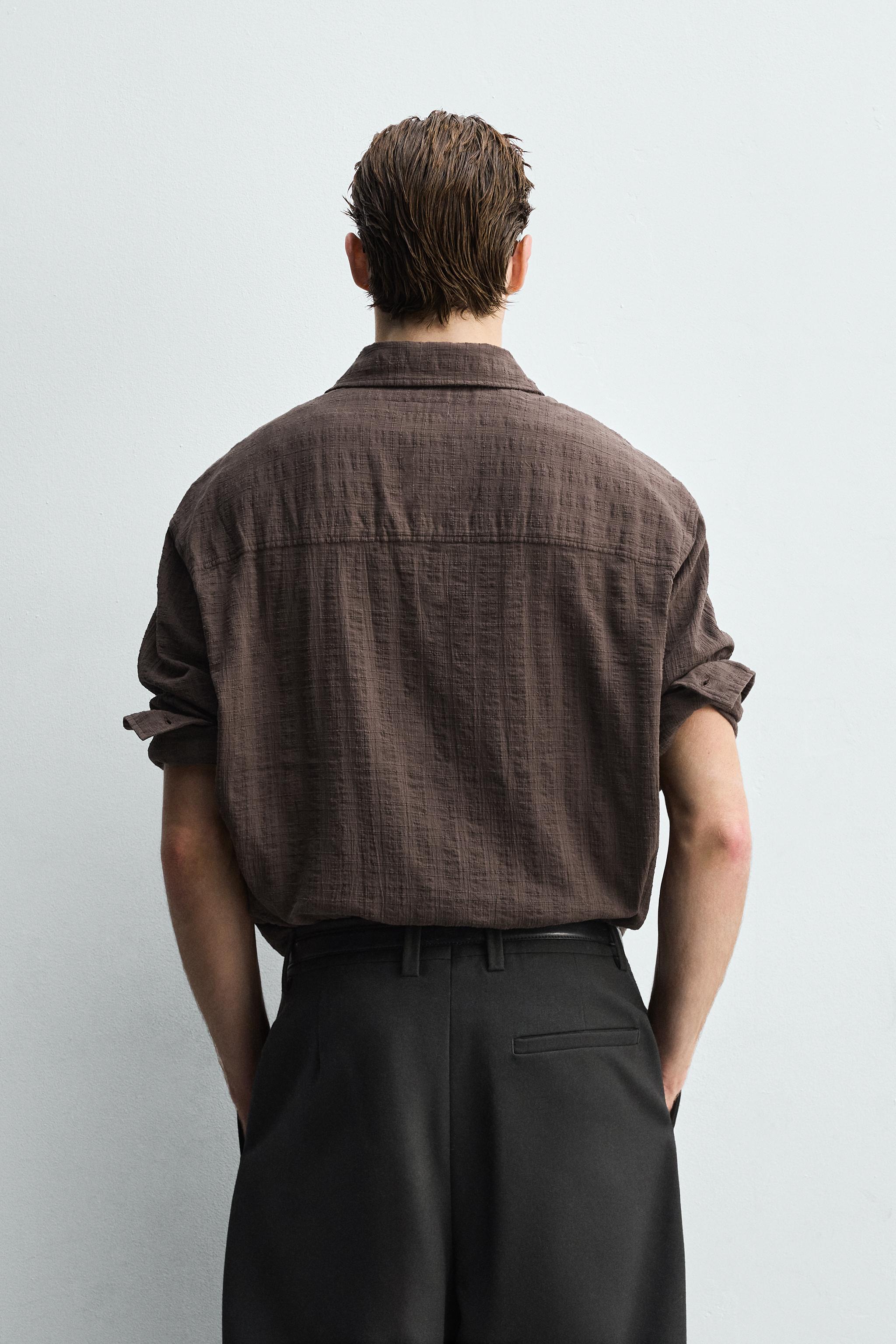 CHEMISE STRUCTURÉE À CARREAUX